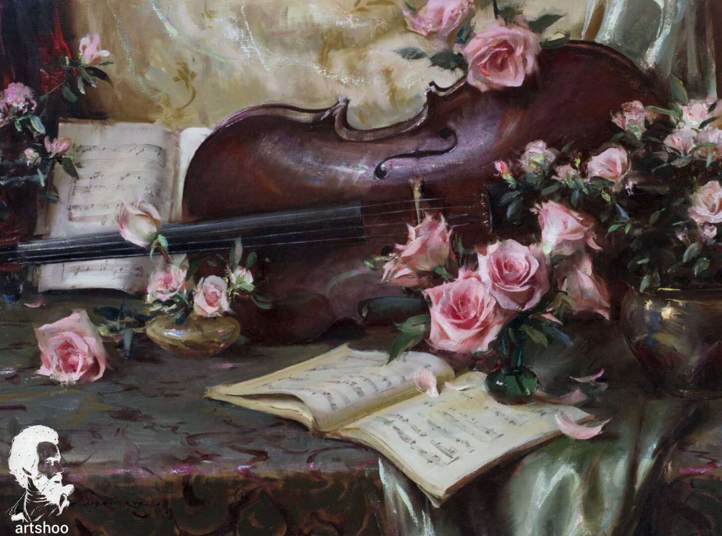 آموزش نقاشی رنگ روغن